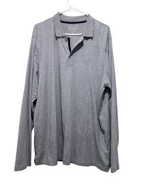 Coolibar Coppitt UPF 50+ Long Sleeve Polo Shirt Mens XL Grey Outdoor Work Hiking